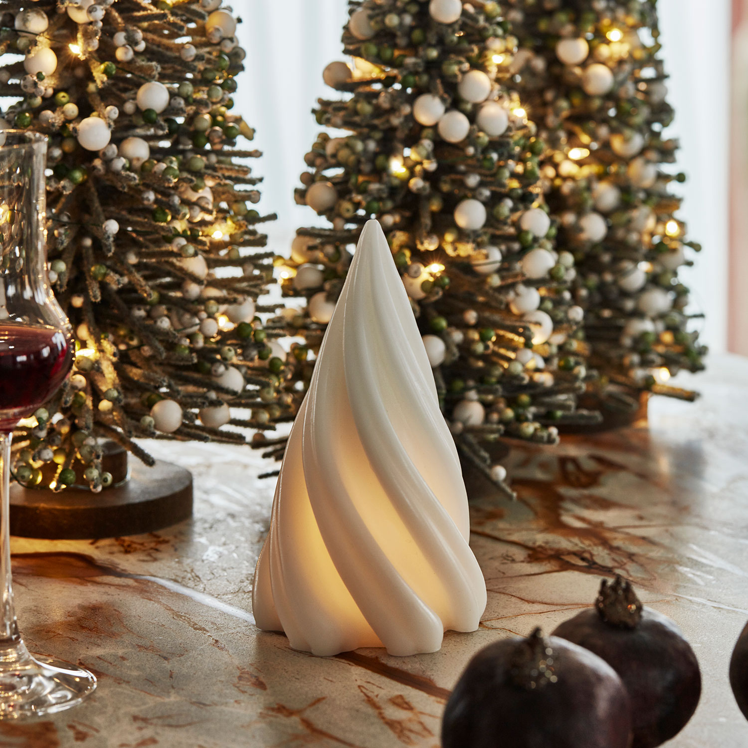 Olina Træ - 16 cm, Hvid