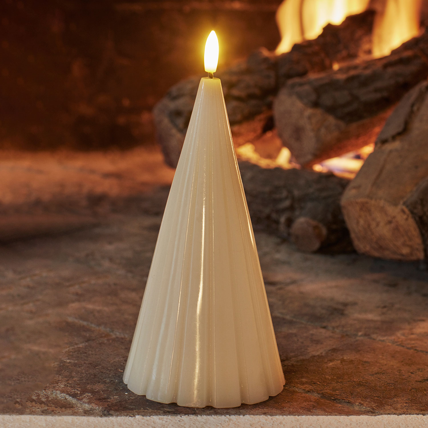 Laura Lak Juletræ - 17 cm, Hvid