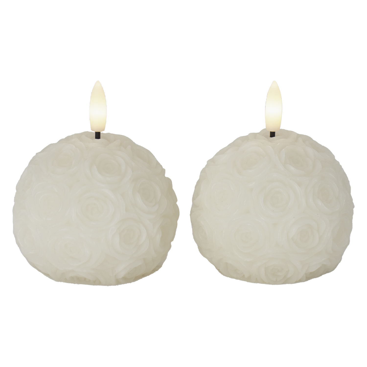 Rosalina Ø8,3 x 7 cm, 2-pak, Cream