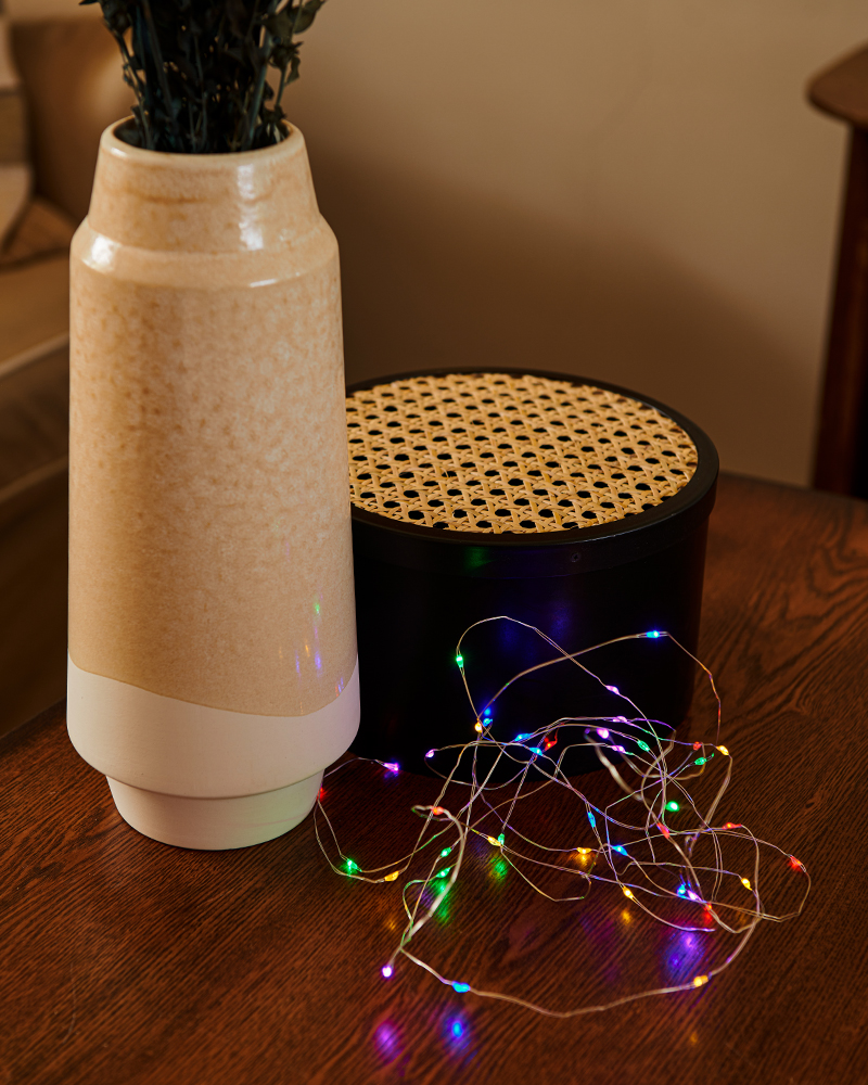 Knirke Multi 20 LED, 1,9 m, Sølv