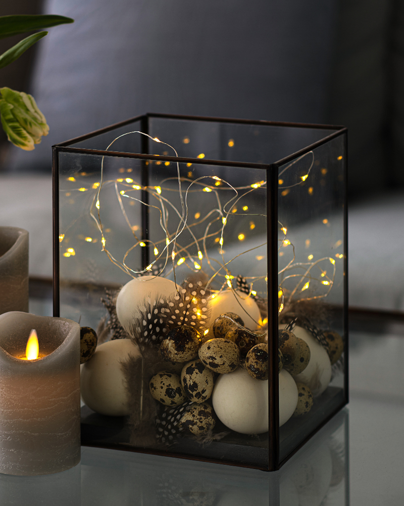 Knirke 40 LED, 3,9 m, Sølv