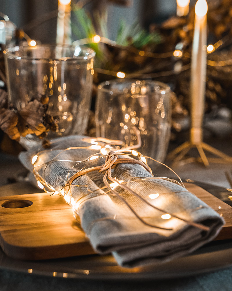 Knirke 40 LED, 3,9 m, Guld