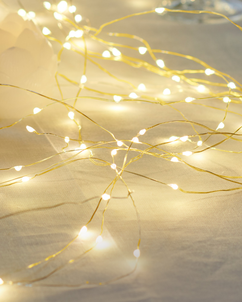 Knirke 80 LED, 7,9 m, Guld