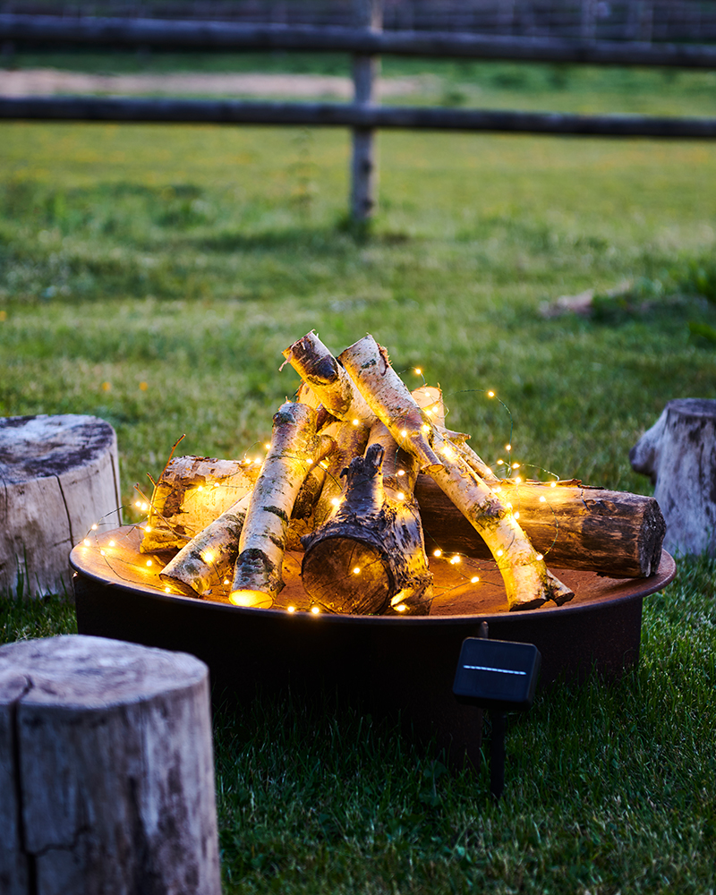 Knirke Solar 160 LED, 15,9 m, Grøn