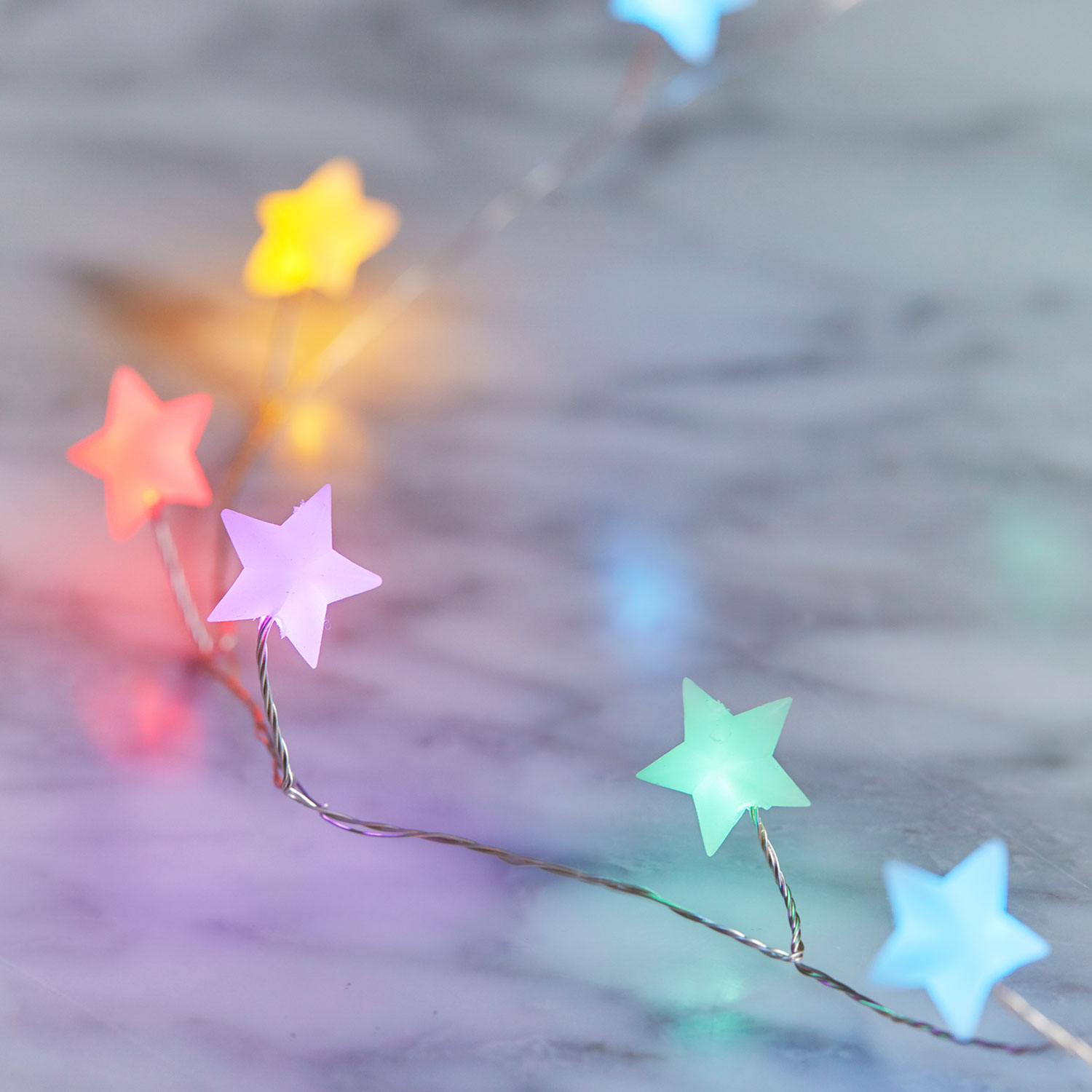 Ally Star Cluster lysdekoration 40 LED, 2 m, Multi