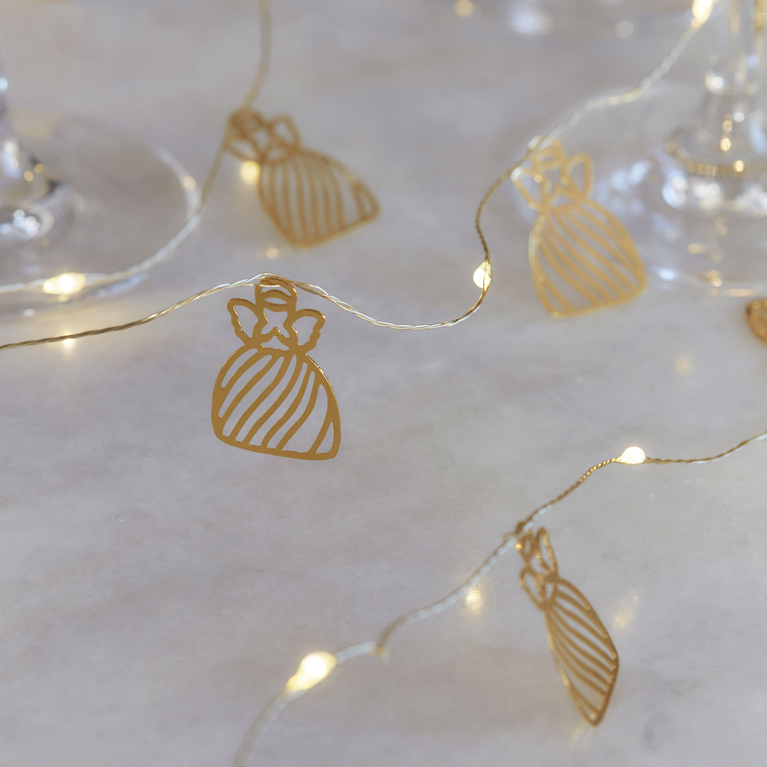 Angel lyskæde med engle, 1,9 m