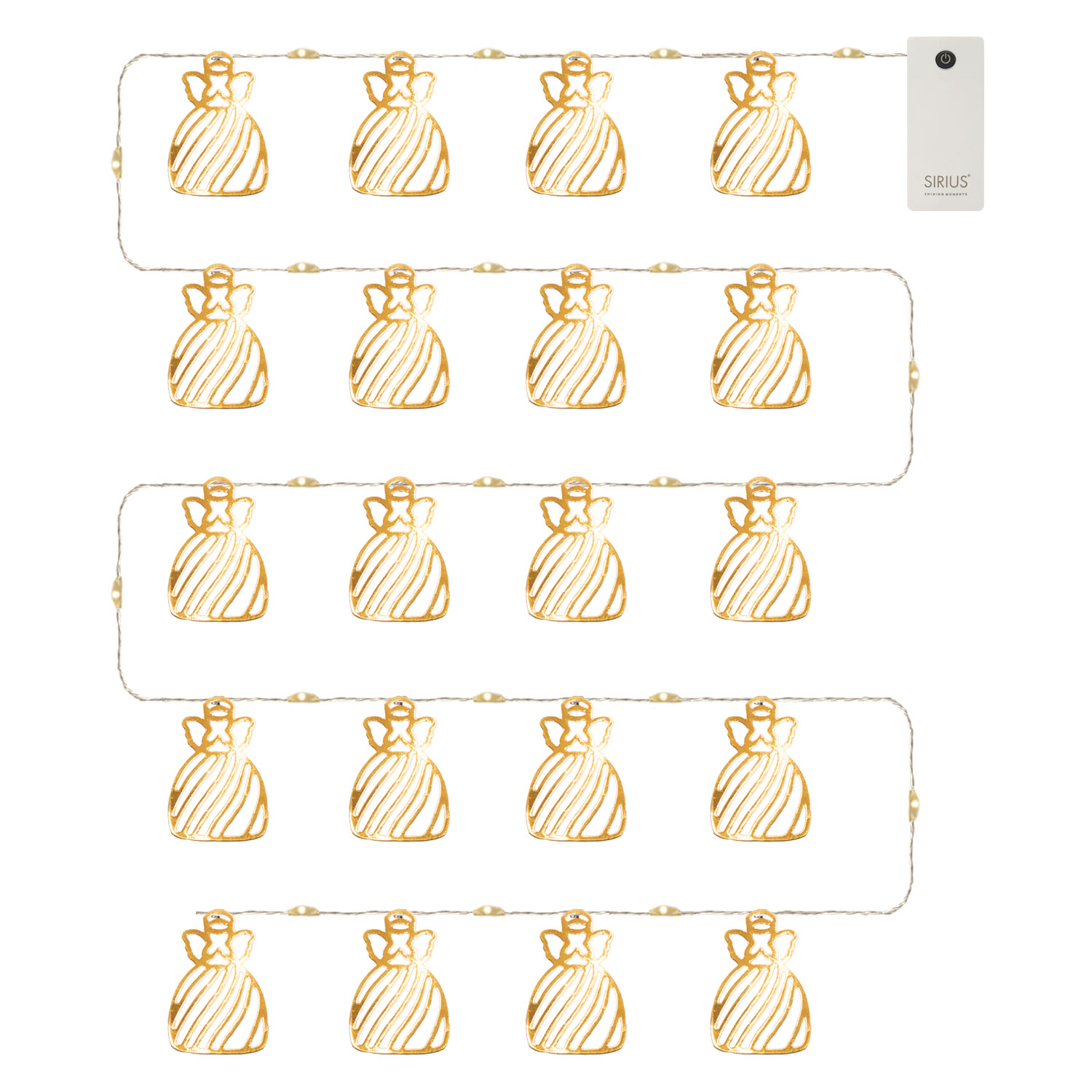 Angel lyskæde med engle, 1,9 m