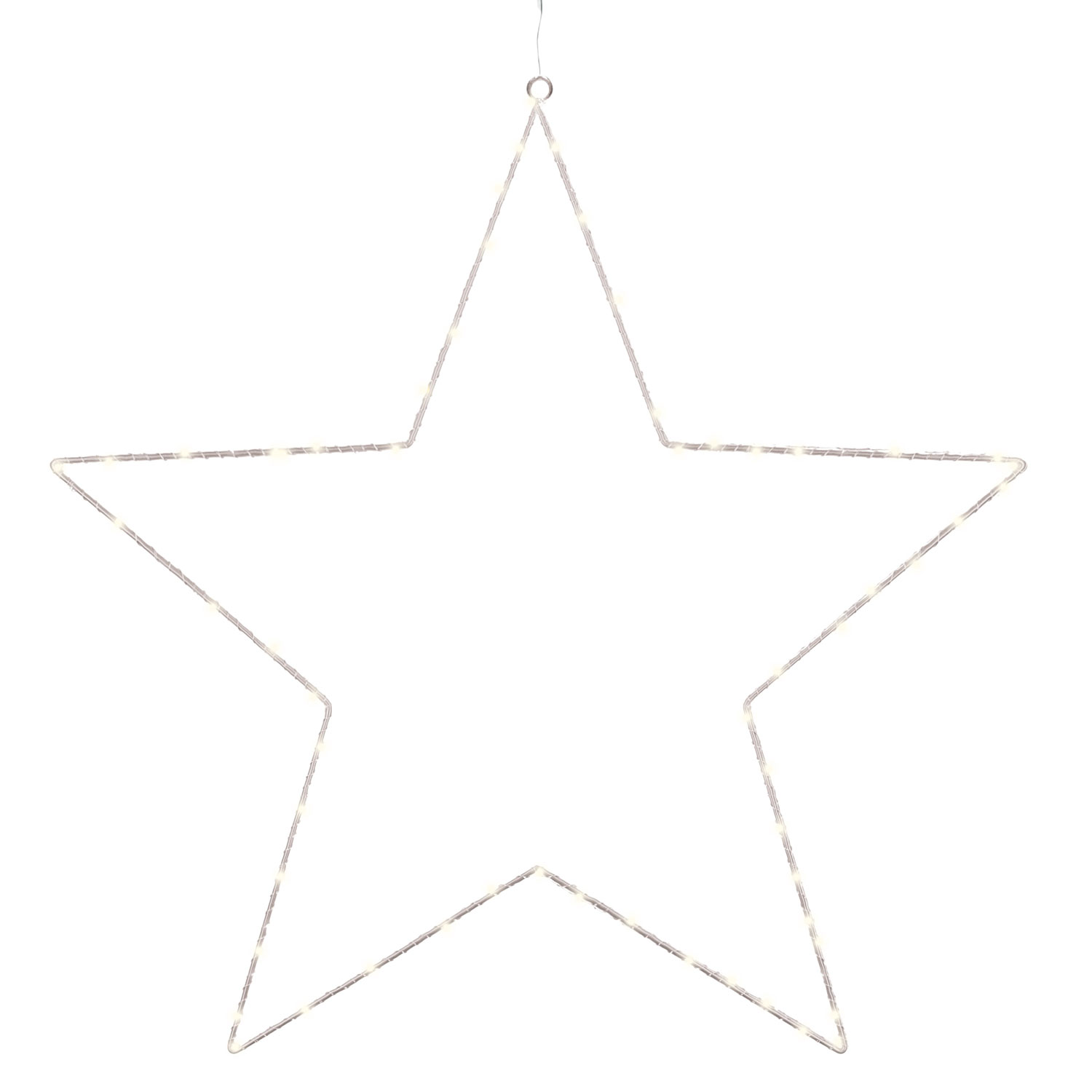Liva Stjerne 70 cm, 80 LED, Hvid