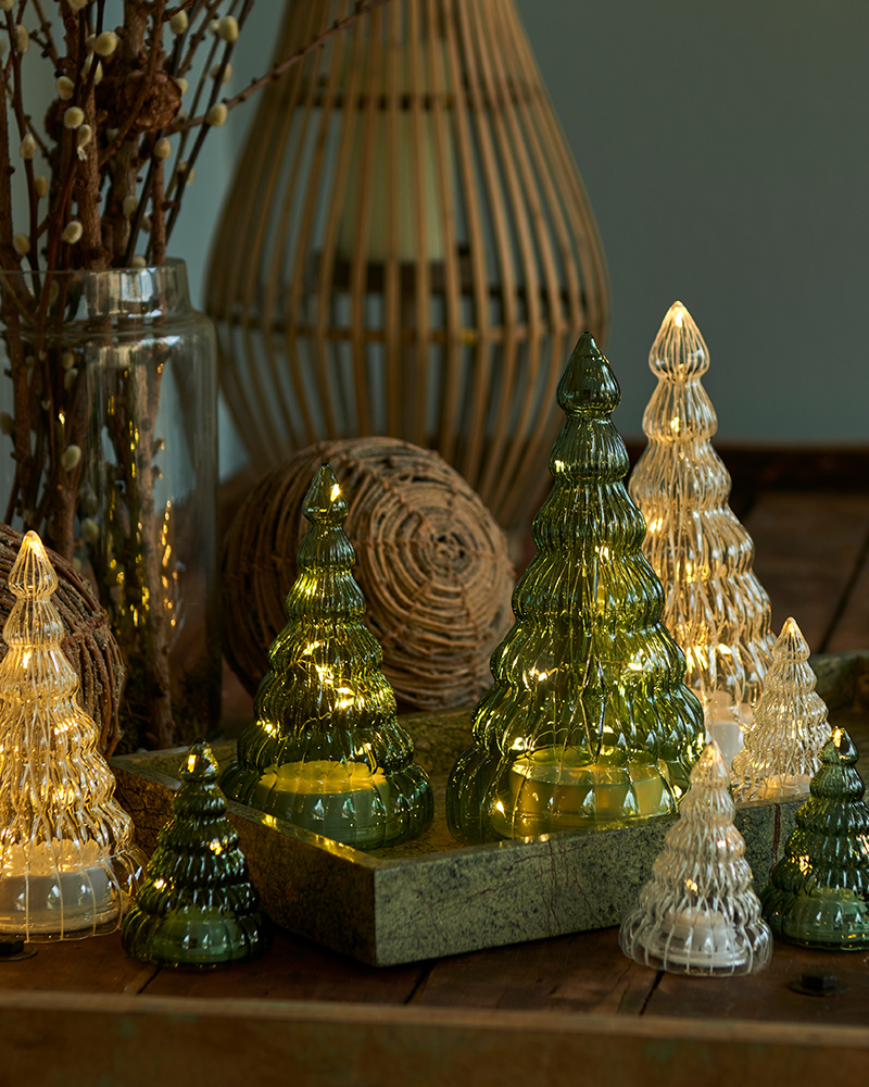 Lucy Træ 23,5 cm, Klar/Hvid