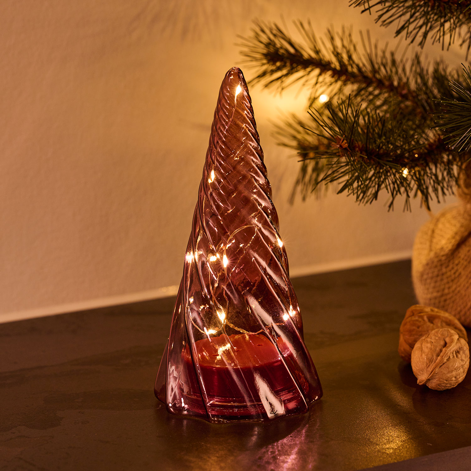 Vilma Træ - 19 cm, Bordeaux