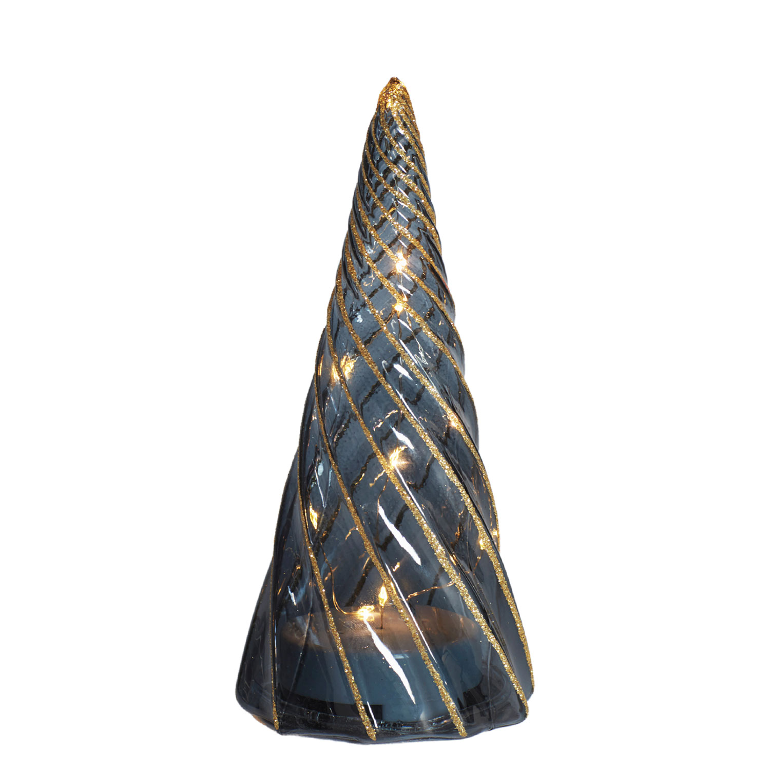 Vilma Træ - 19 cm, Sort/Guld