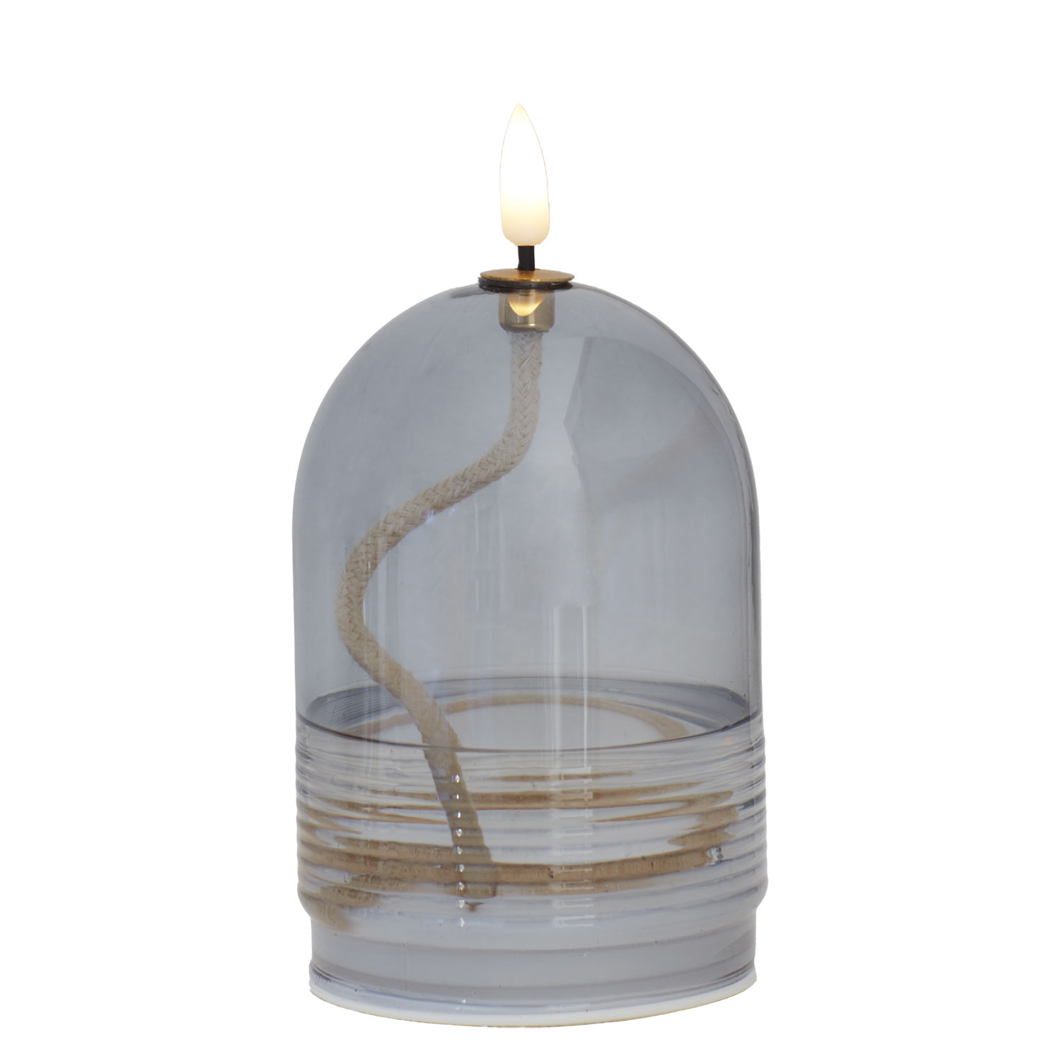 Dea Olielampe Ø8 x 11 cm, Grå