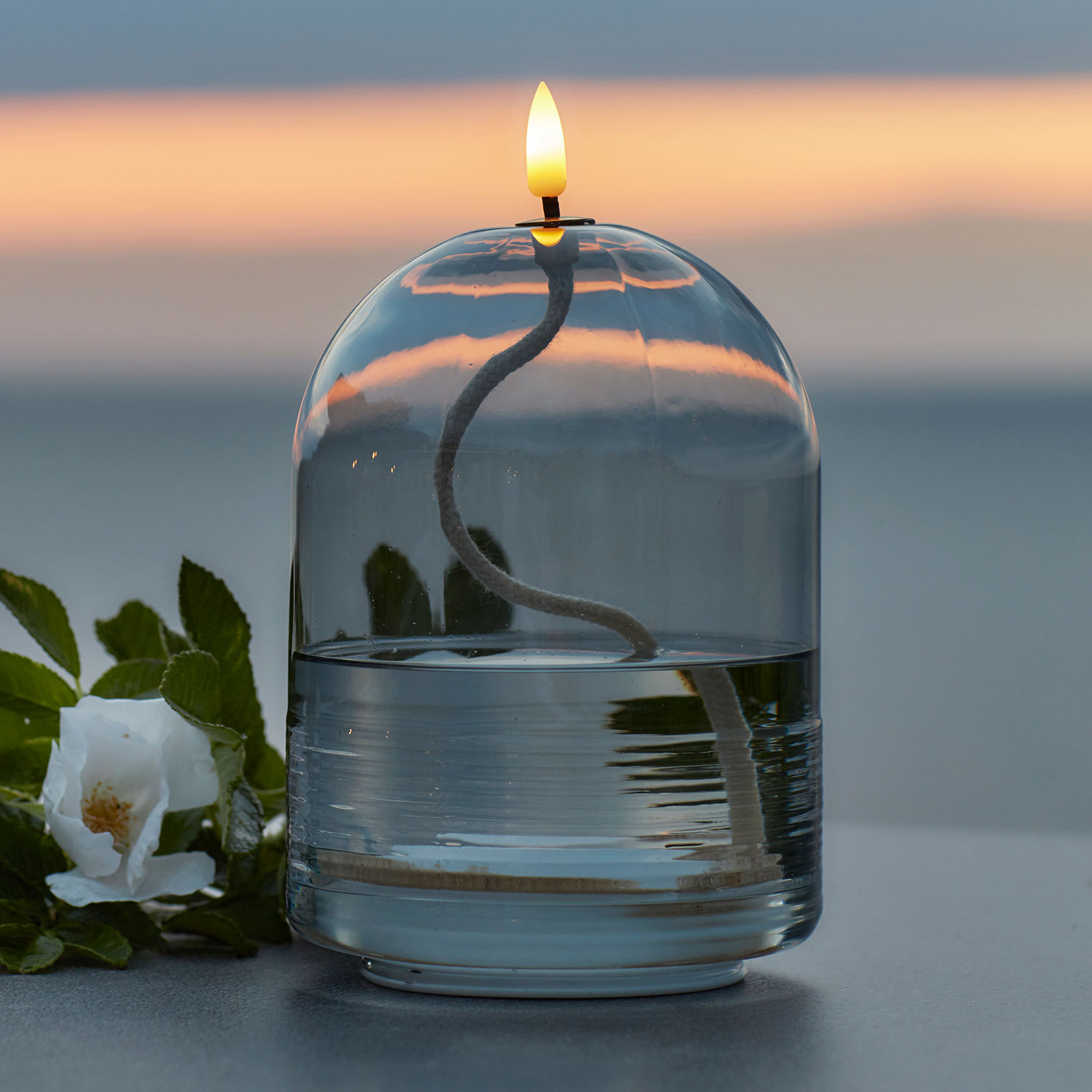 Dea Olielampe Ø11 x 15 cm, Grå