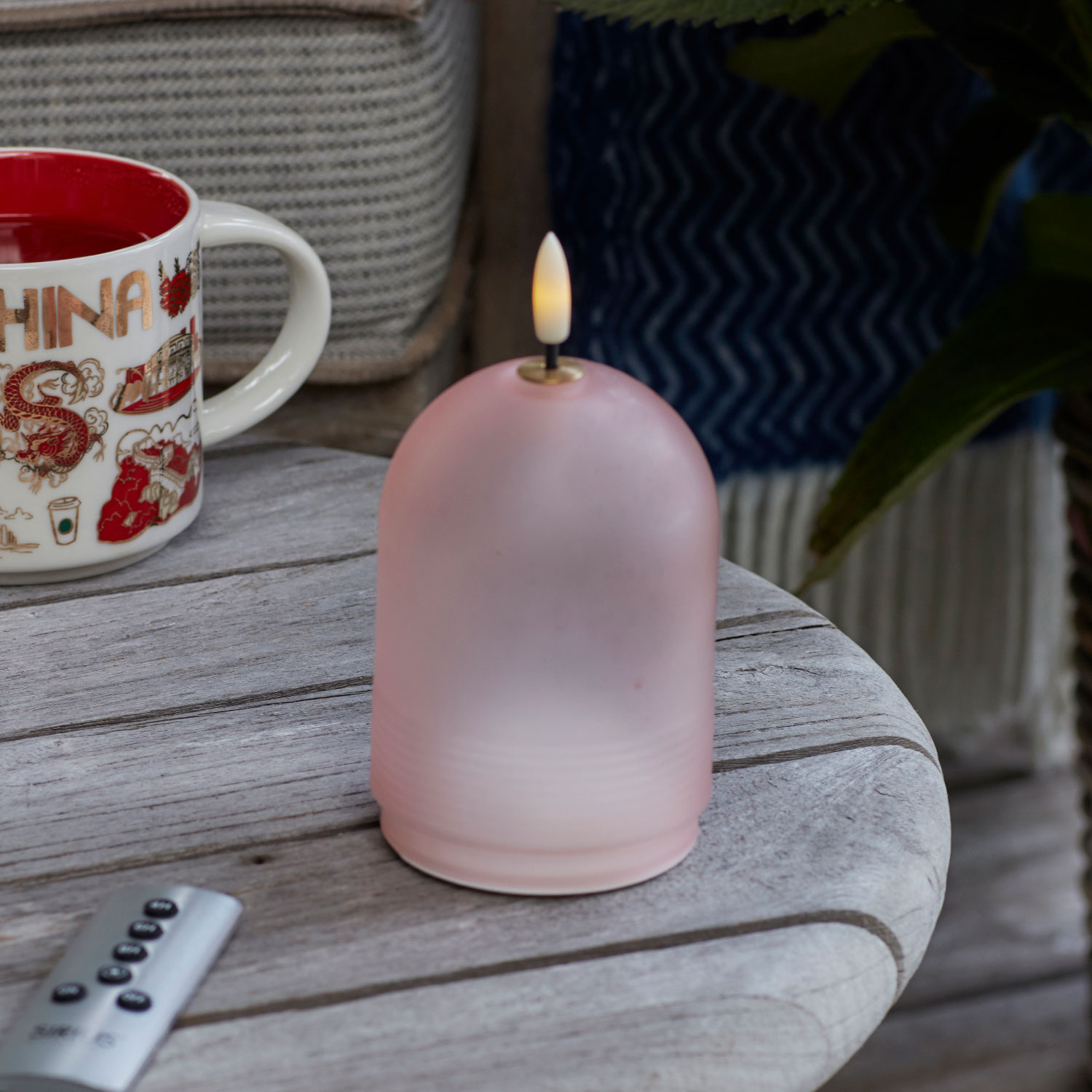 Minna Ø8 x 11 cm, Mat Pink