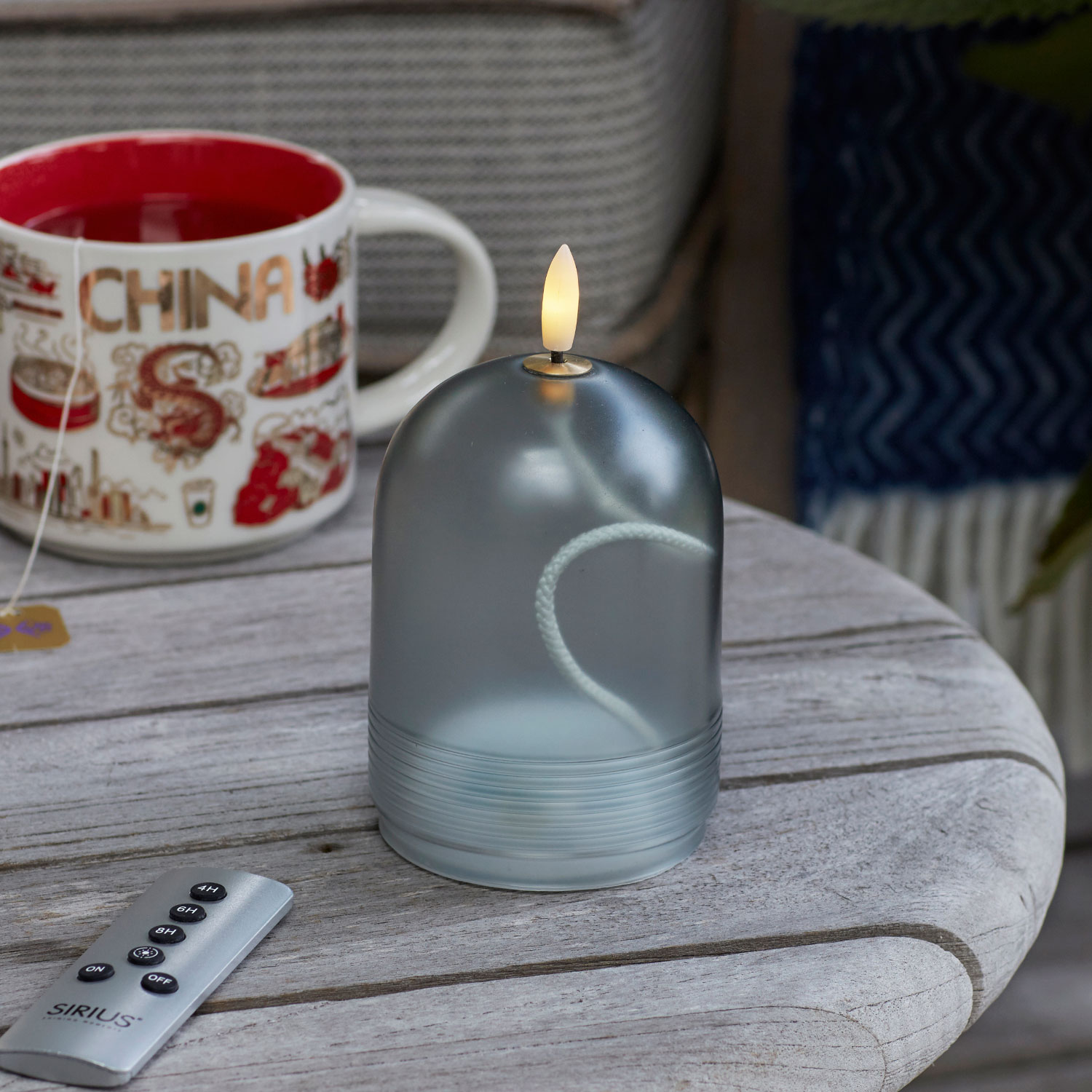 Minna Ø8 x 11 cm, Grå