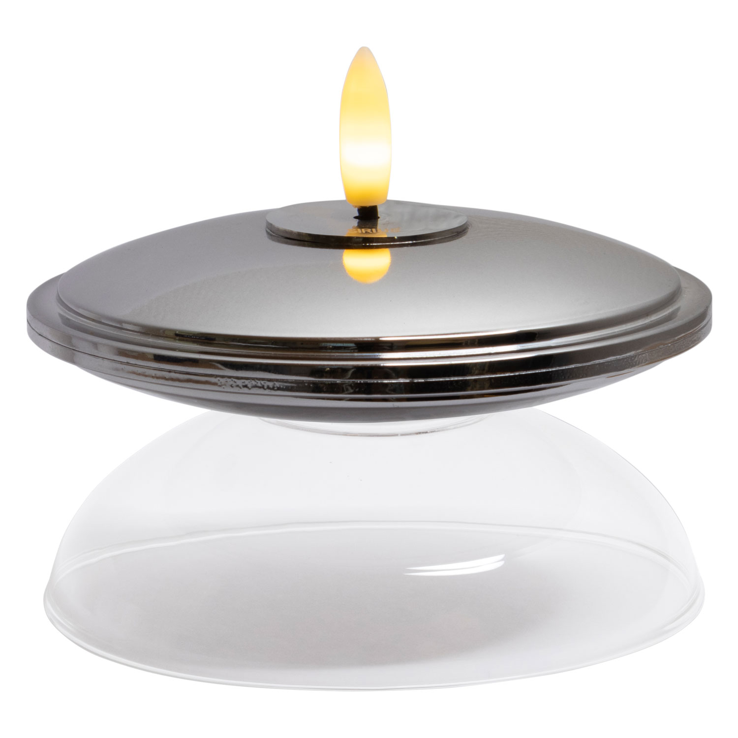 Lia Genopladelig Ø10 x 5 cm, Krom