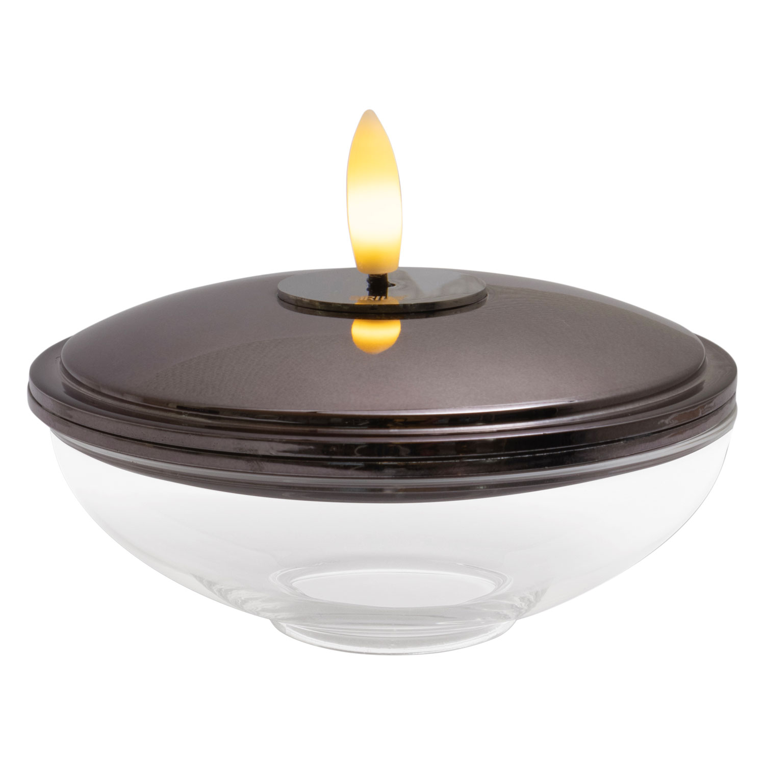 Lia Genopladelig Ø10 x 5 cm, Sort Nikkel