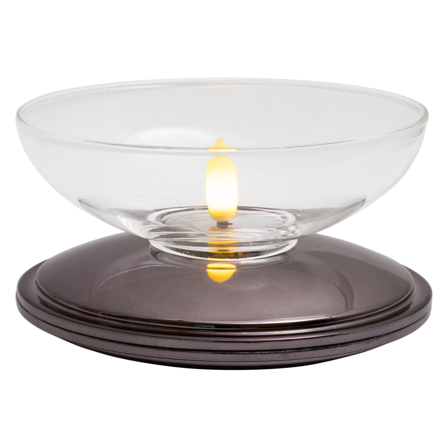 Lia Genopladelig Ø10 x 5 cm, Sort Nikkel