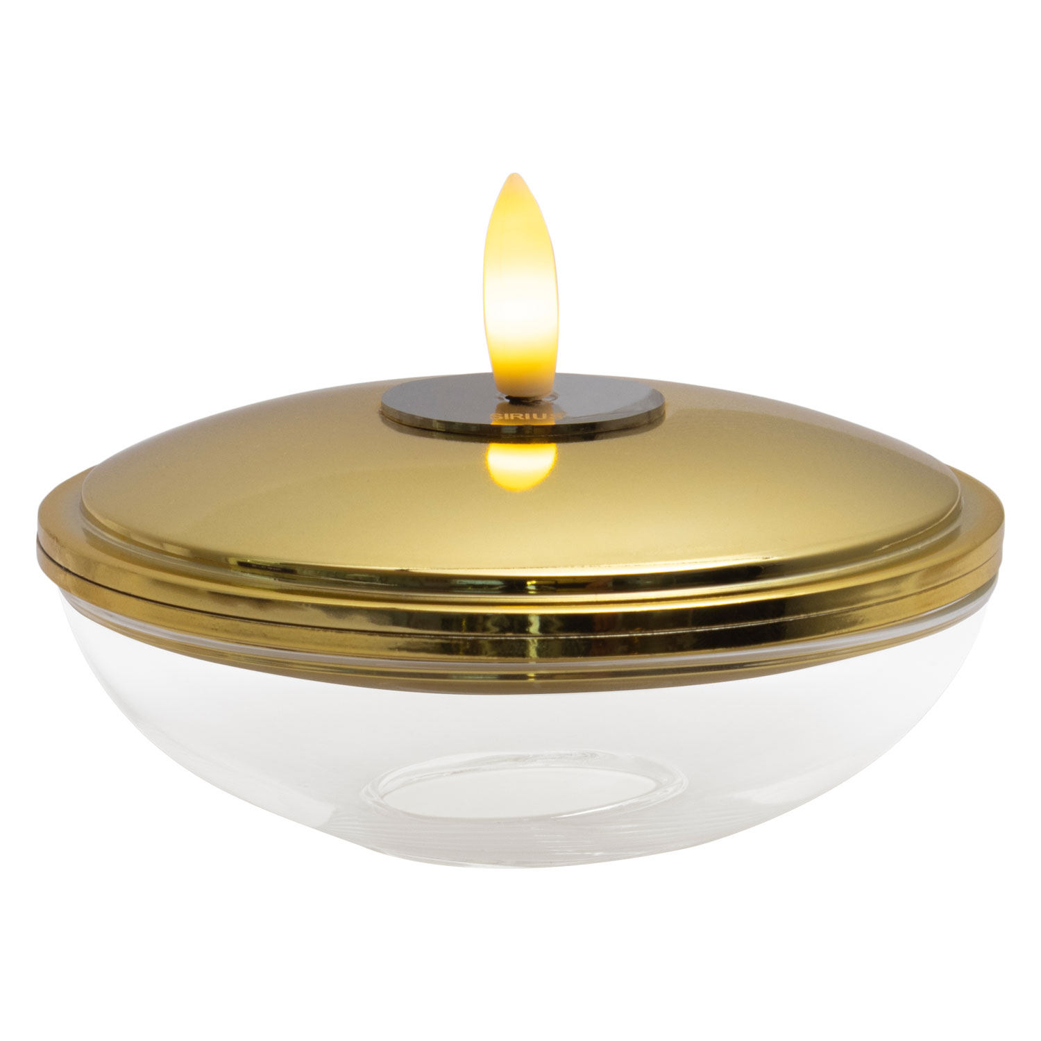 Lia Genopladelig, Ø10 x 5 cm, Guld