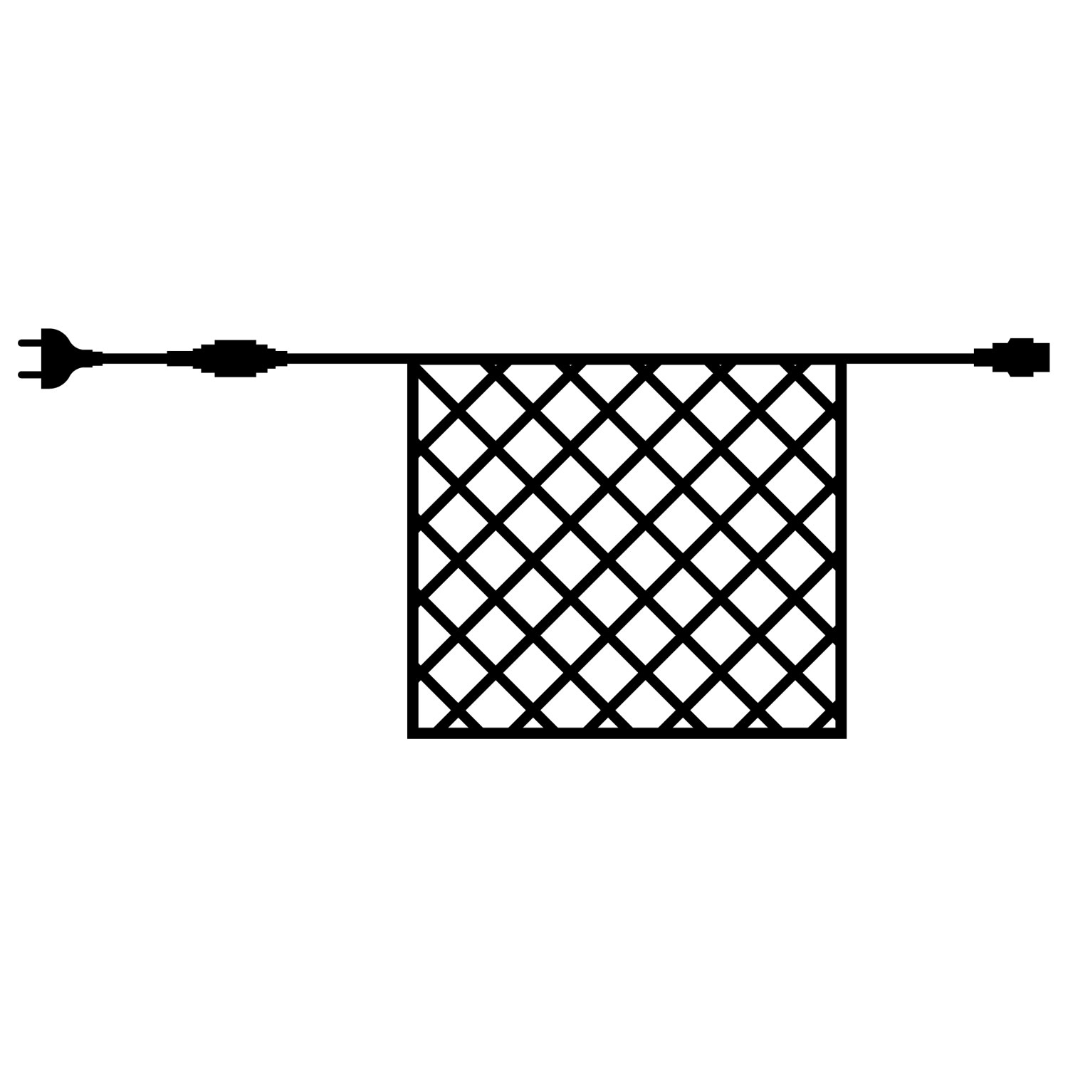 Tech-Line Net Startsæt 168 LED, 1,7x1,4 m