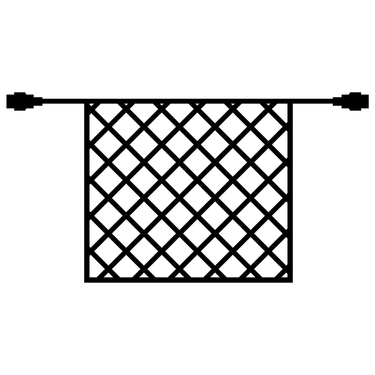 Tech-Line Net Supplementsæt 168 LED, 1,7x1,4 m