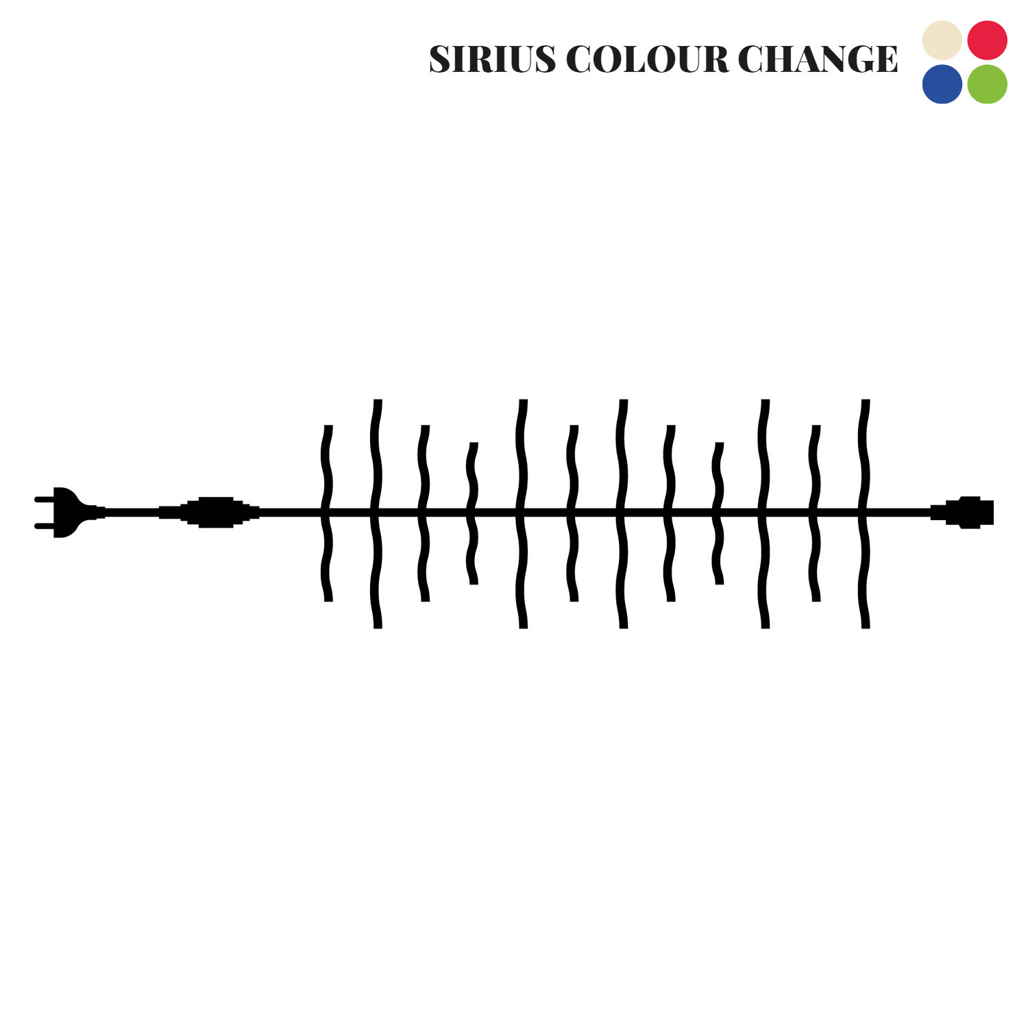 Tech-Line Cluster Startsæt 180 LED, 3 m, Colour Change