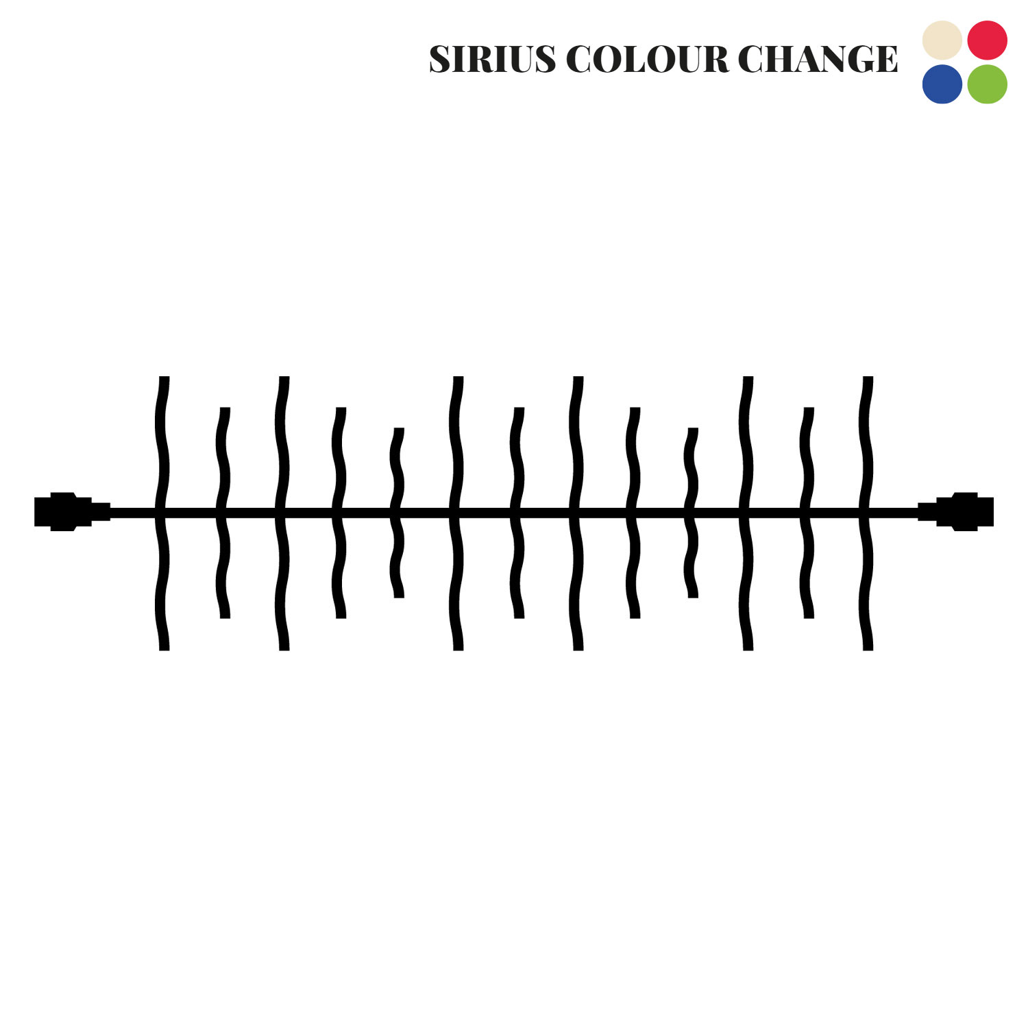 Tech-Line Cluster Supplement 120 LED, 2 m, Colour Change