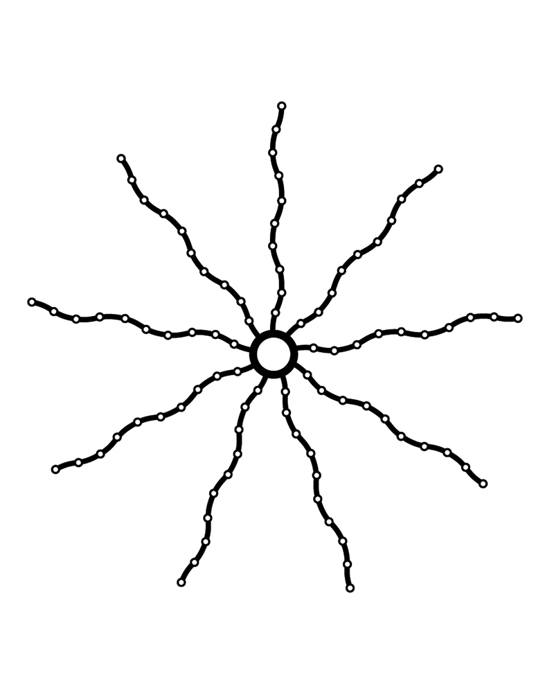 Top-Line Tree Drop Down, Steady 180 LED, 9x1,8 m