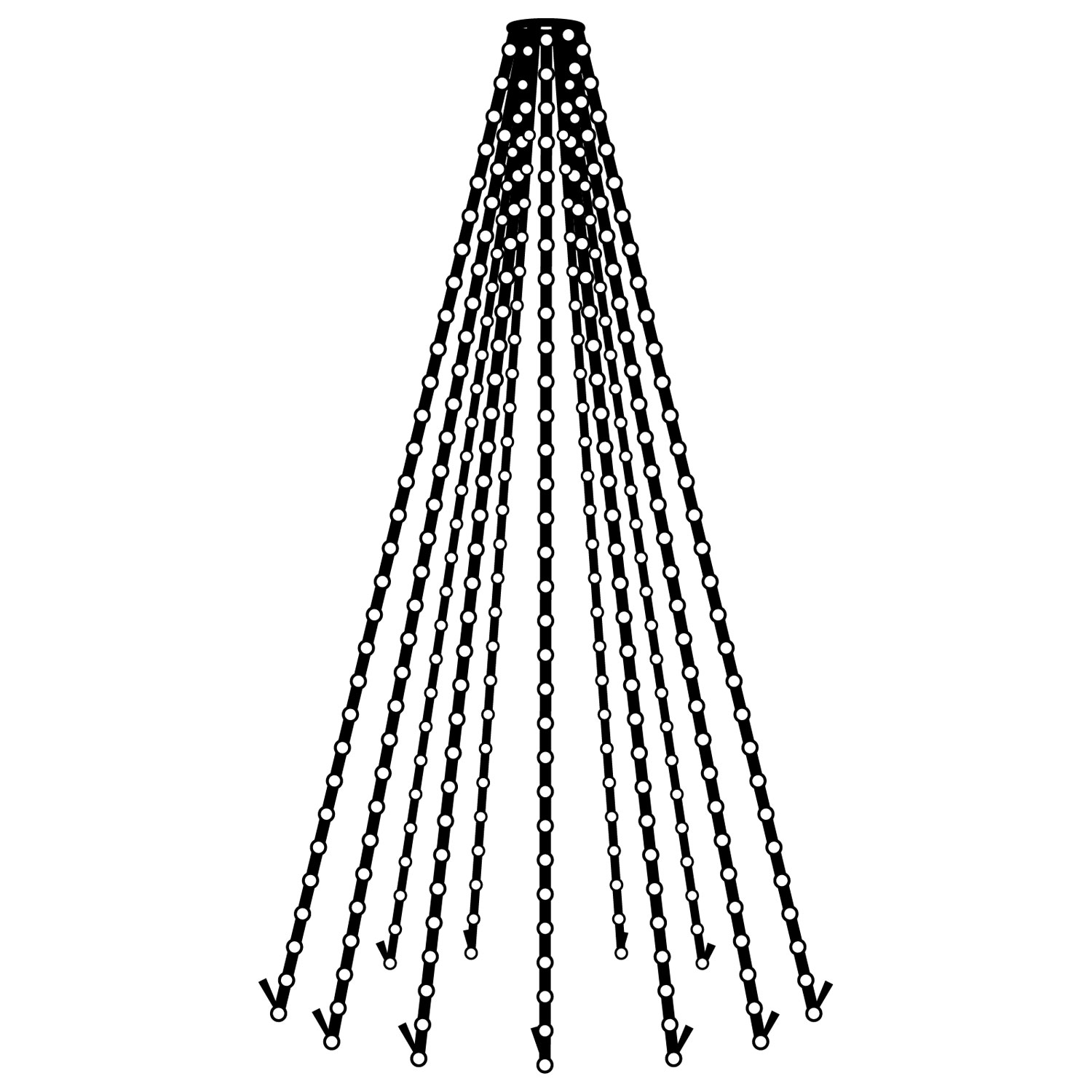 Top-Line Flagstang 10,35 meter, 1518 LED