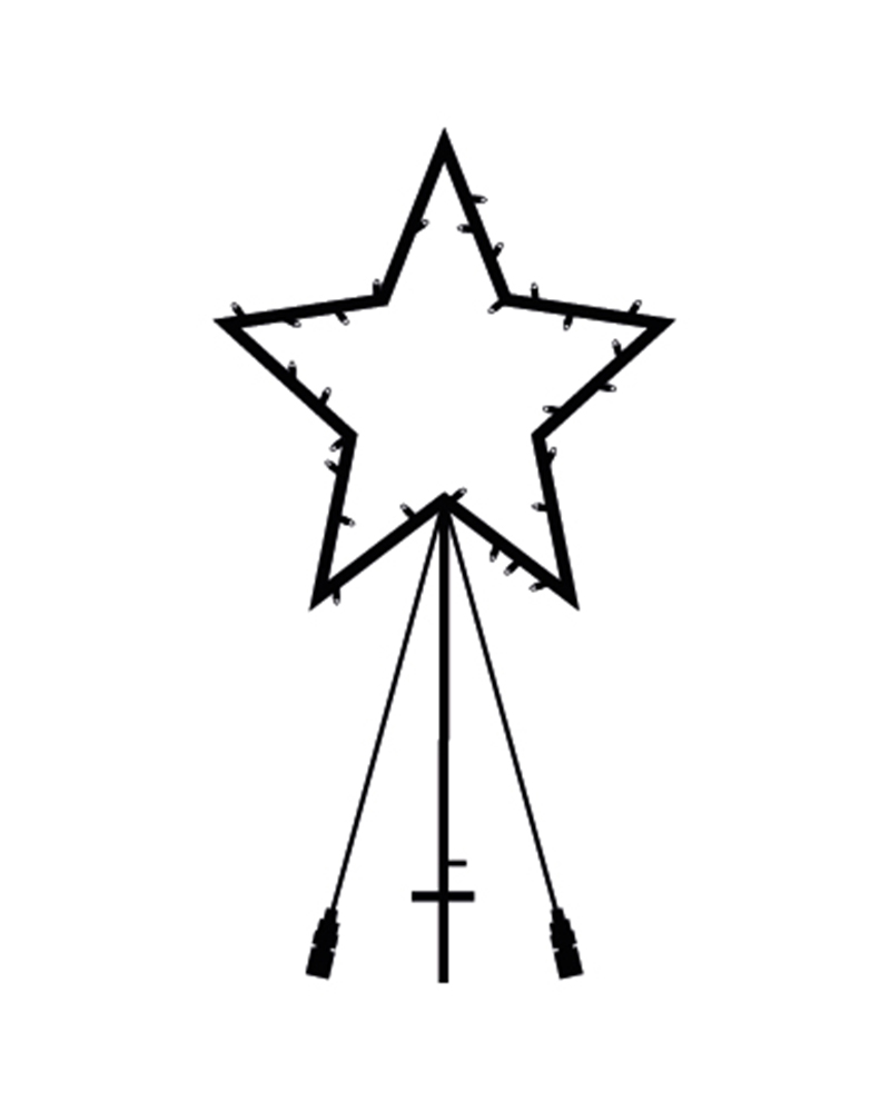 Top-Line Havestjerne 40 LED, Ø60 cm