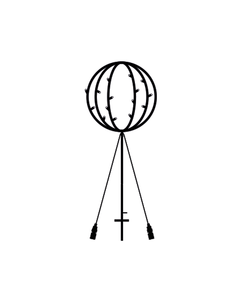 Top-Line Havekugle 40 LED, Ø25 cm