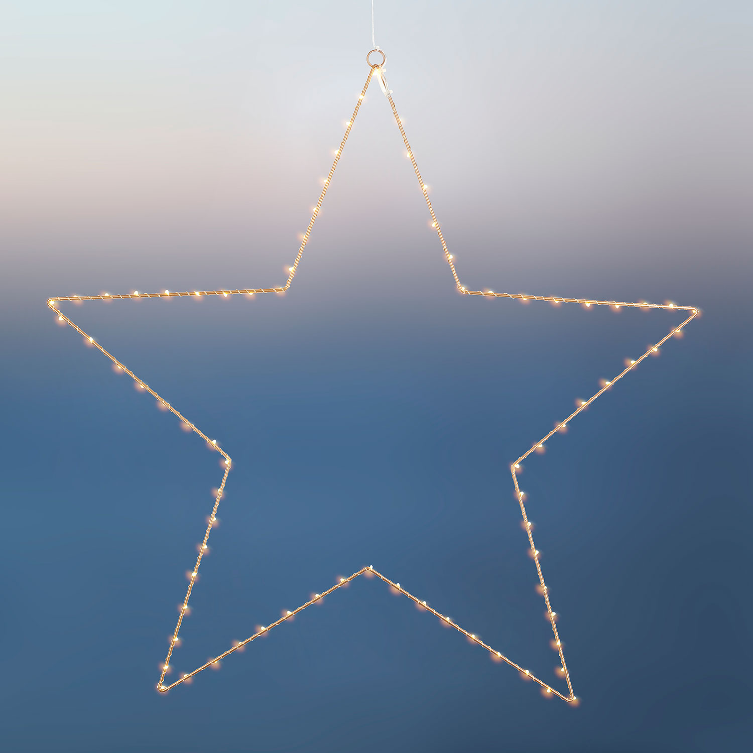 Liva Stjerne 70 cm, 80 LED, Gold, Colour Change