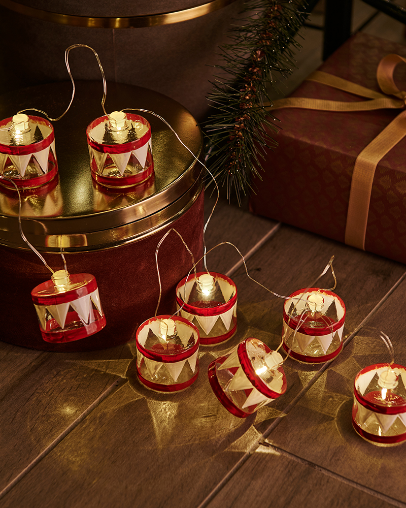 Elly Tromme Guirlande, 8 LED, Rød