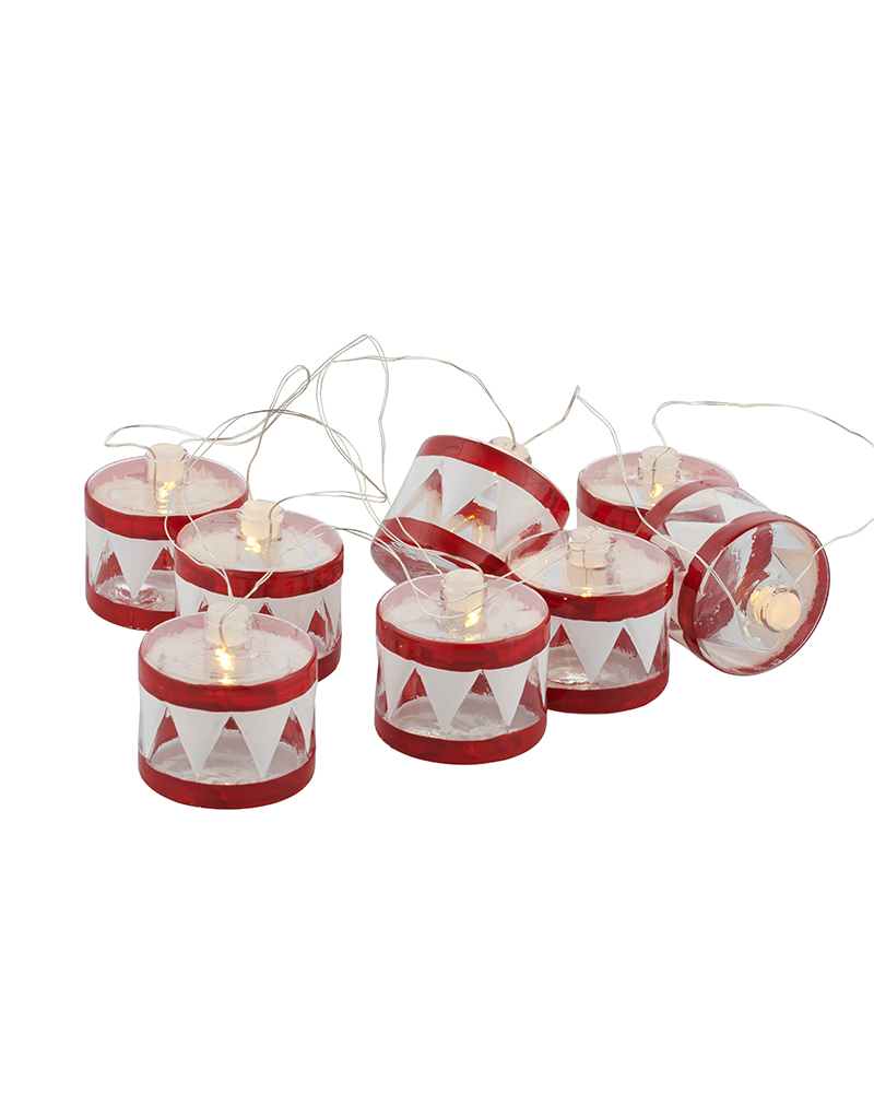 Elly Tromme Guirlande, 8 LED, Rød