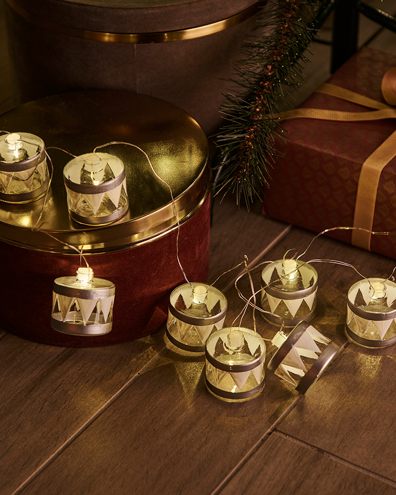 Elly Tromme Guirlande, 8 LED, Sølv