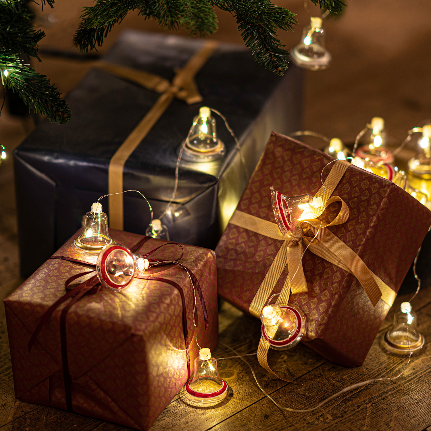 Tiffany Klokke Guirlande, Klar/Sølv