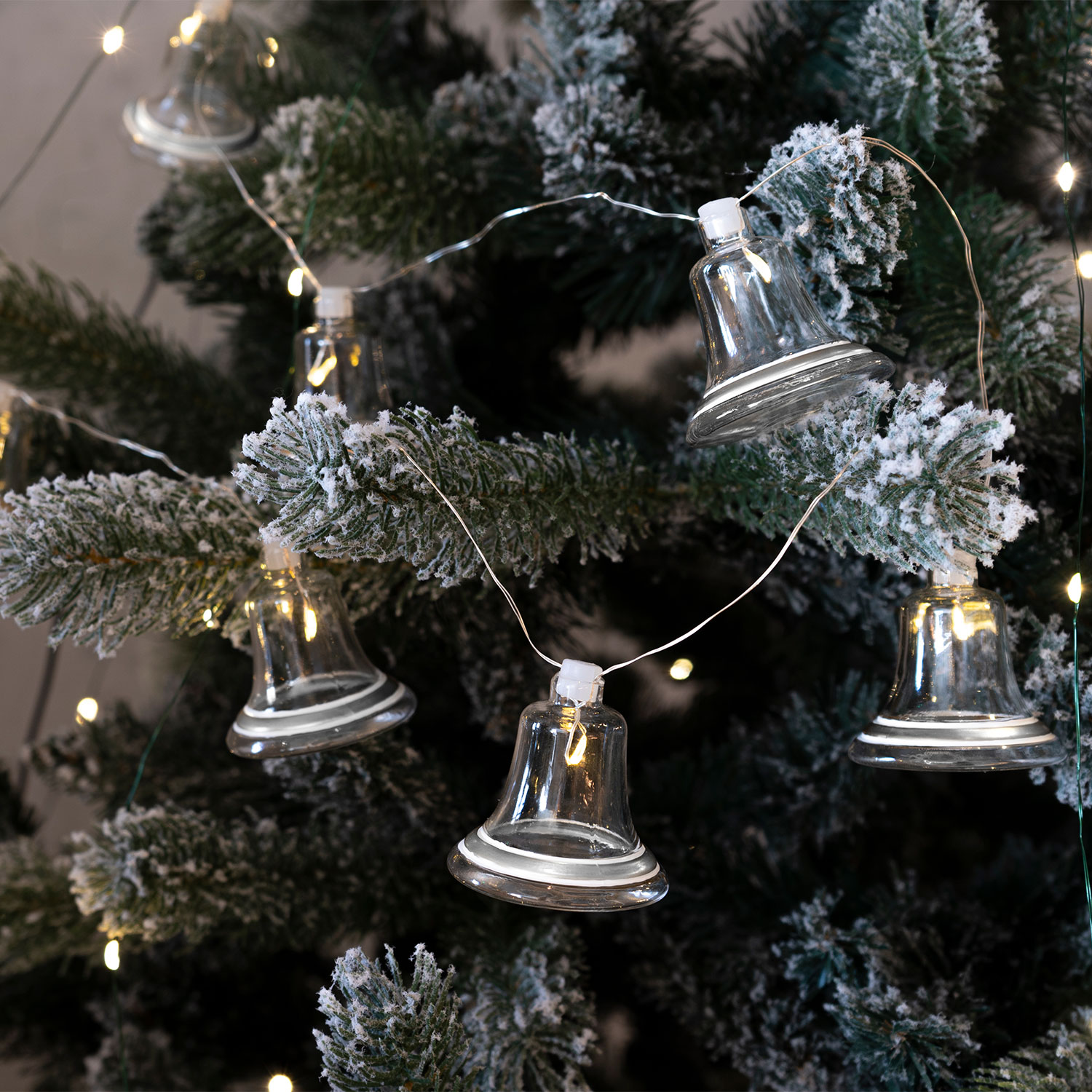 Tiffany Klokke Guirlande, Klar/Sølv