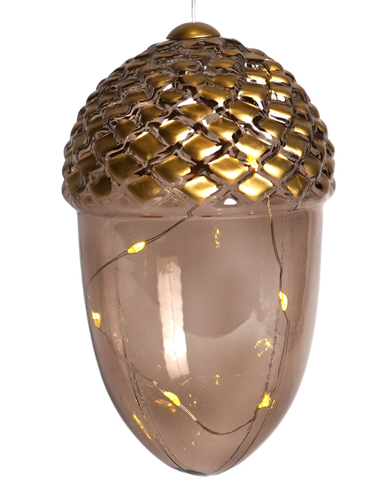 Celina Agern 16 cm, Mørk eg/Guld