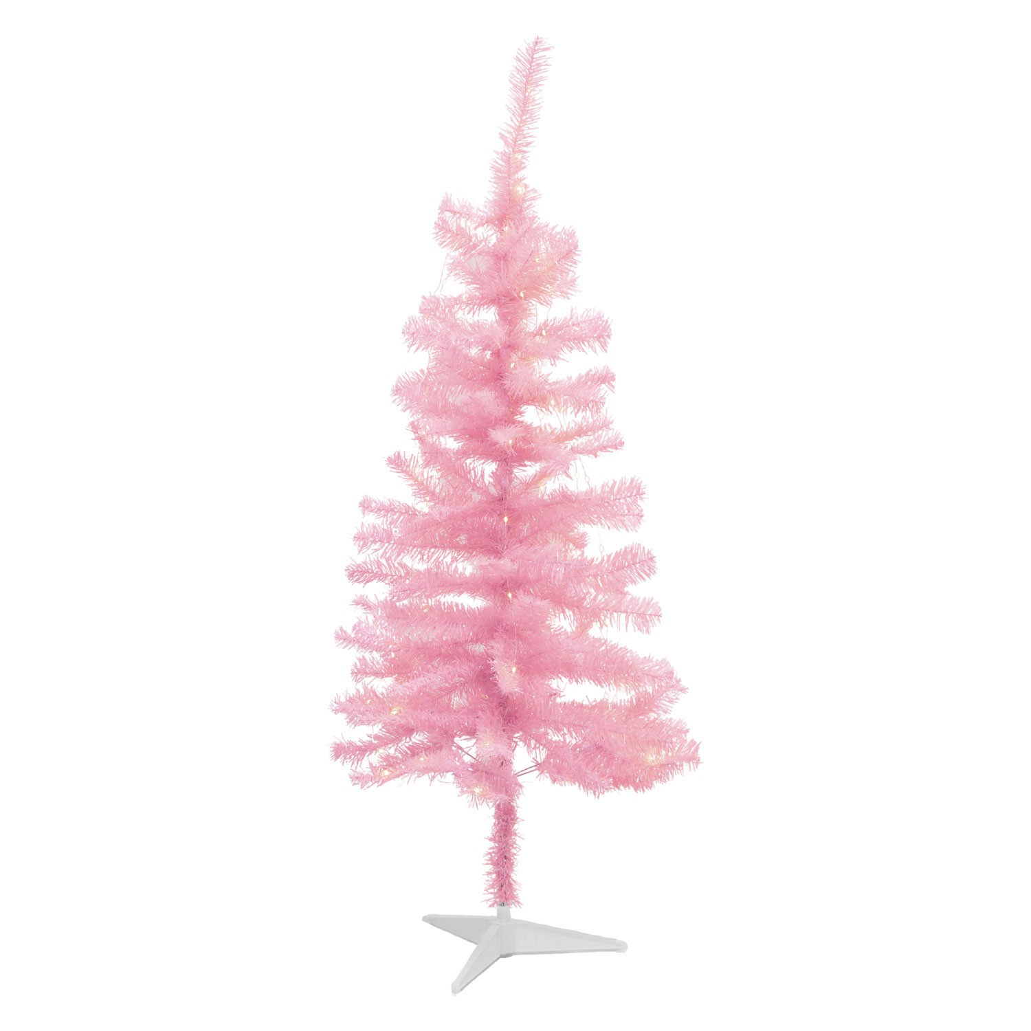 Happy Juletræ 1,2 m, Pink - 60 LED