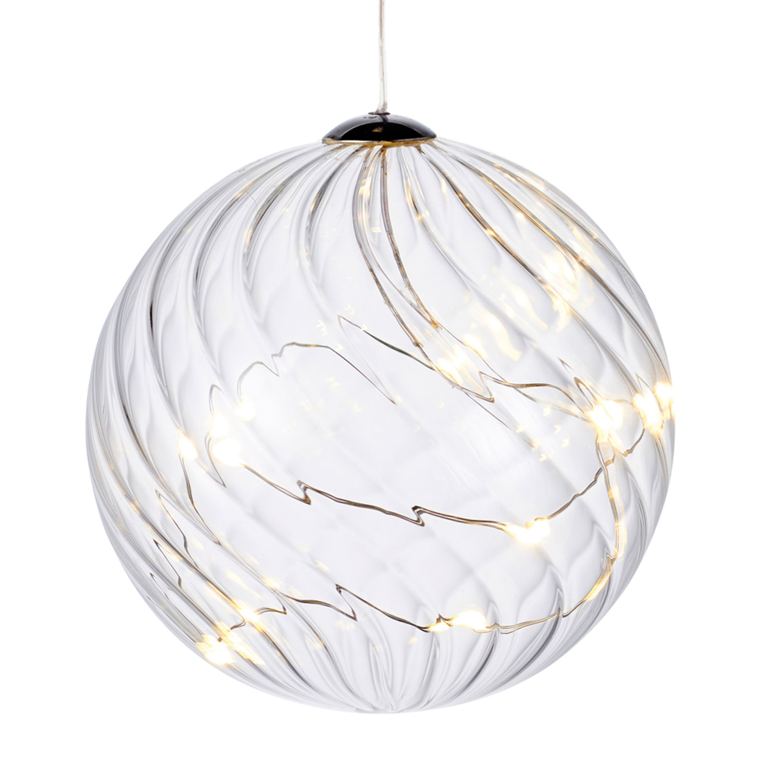 Wave Kugle, Ø10 cm, Klar