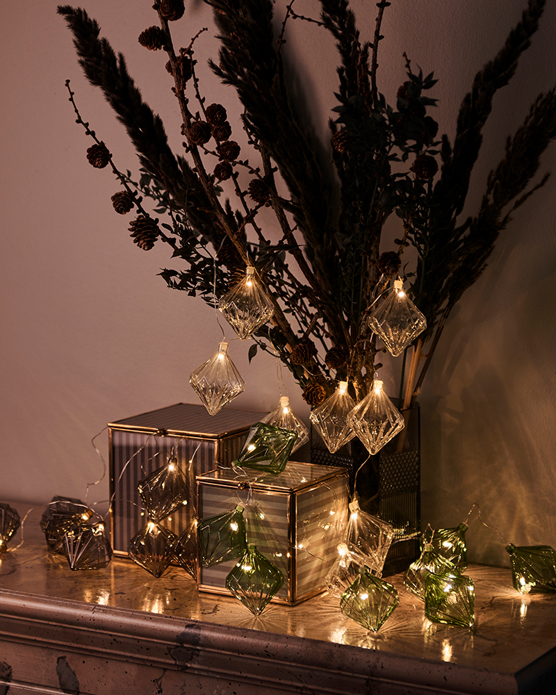 Nellie Guirlande 8 LED, Grøn