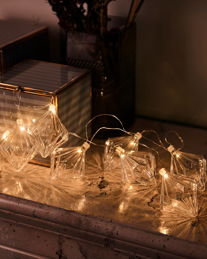 Nellie Guirlande 8 LED, Klar