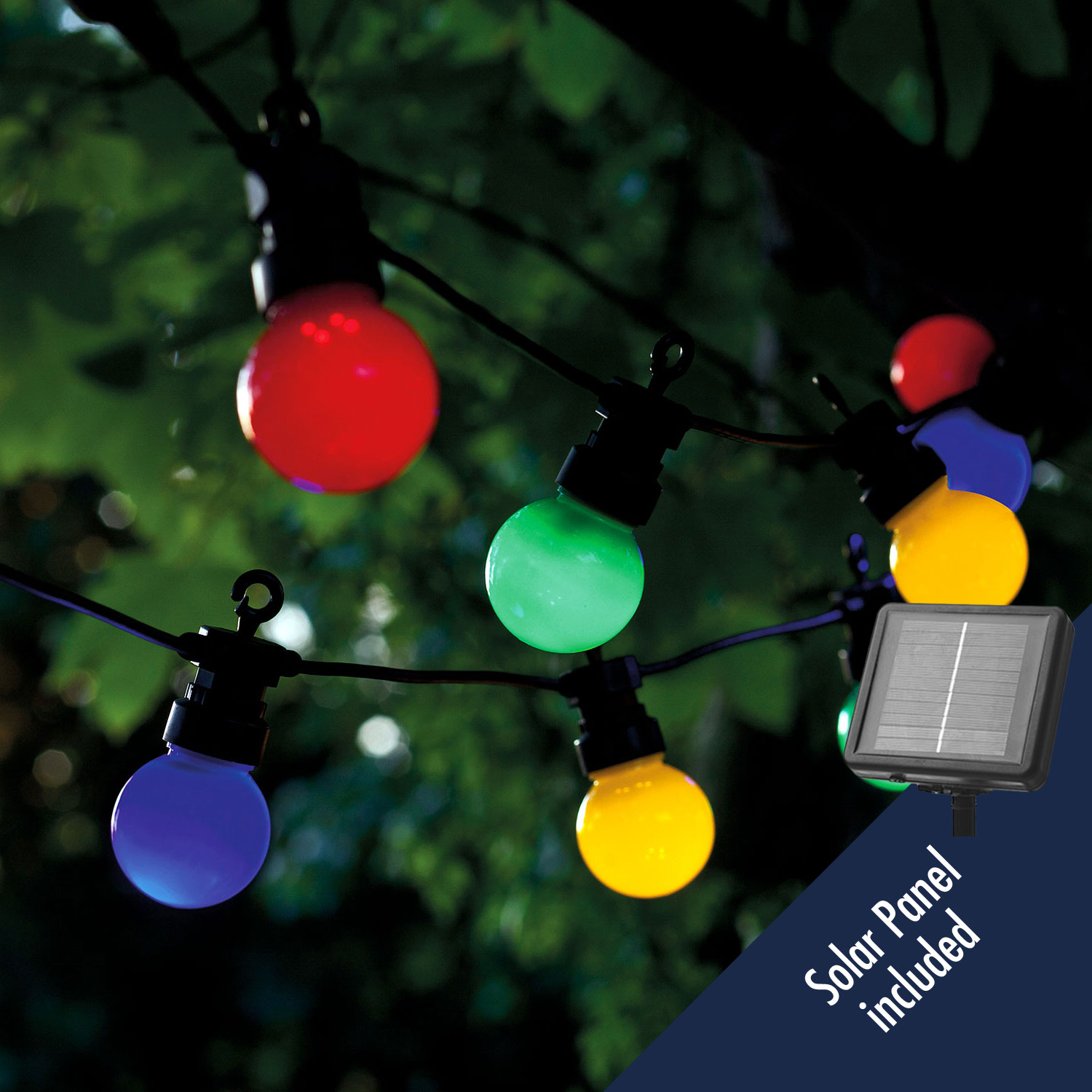 Lucas Solar Startsæt 10 LED, multifarvet