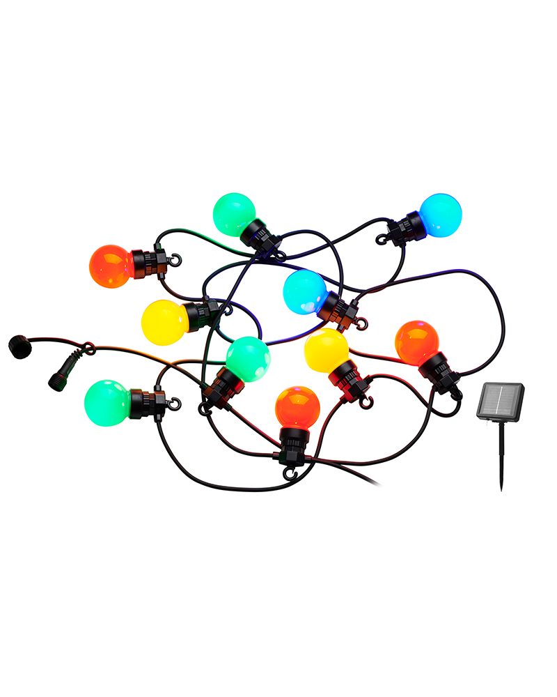 Lucas Solar Startsæt 10 LED, multifarvet