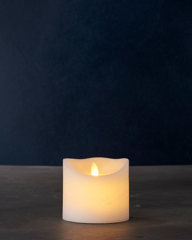 Sara Bloklys Ø10 x 10,4 cm, Hvid