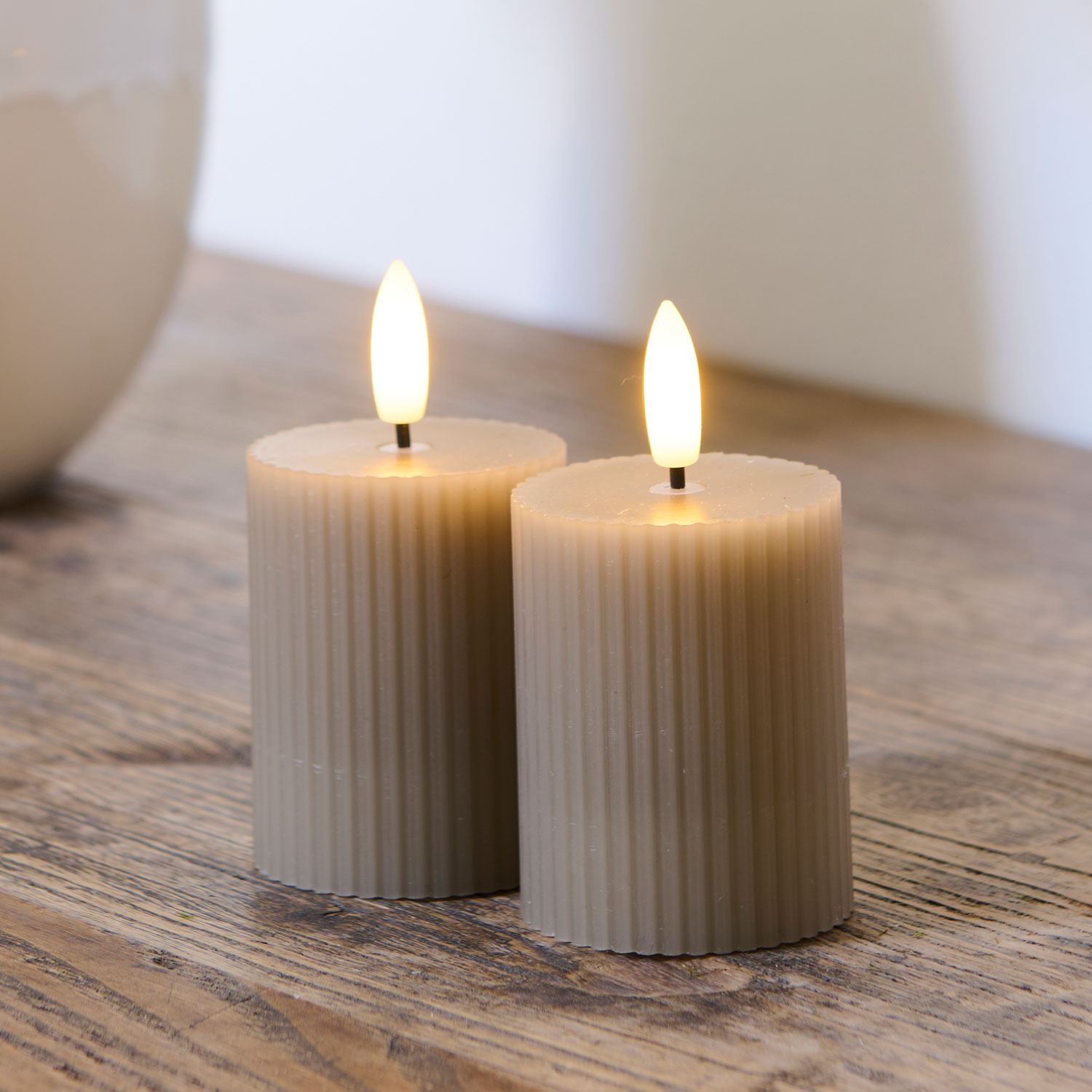 Smilla Genopladelig 2 stk. sæt, varm grå