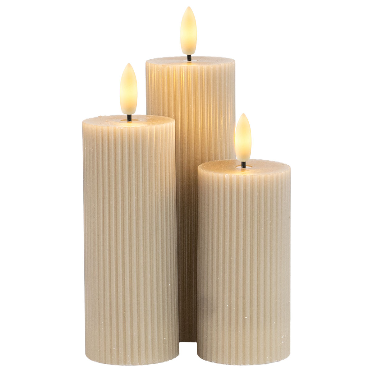 Smilla Genopladelig 3 stk. sæt, varm grå