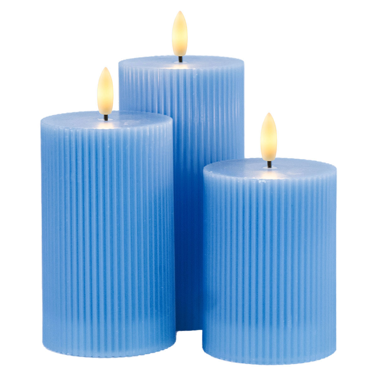 Smilla Genopladelige 3 stk. sæt, blå