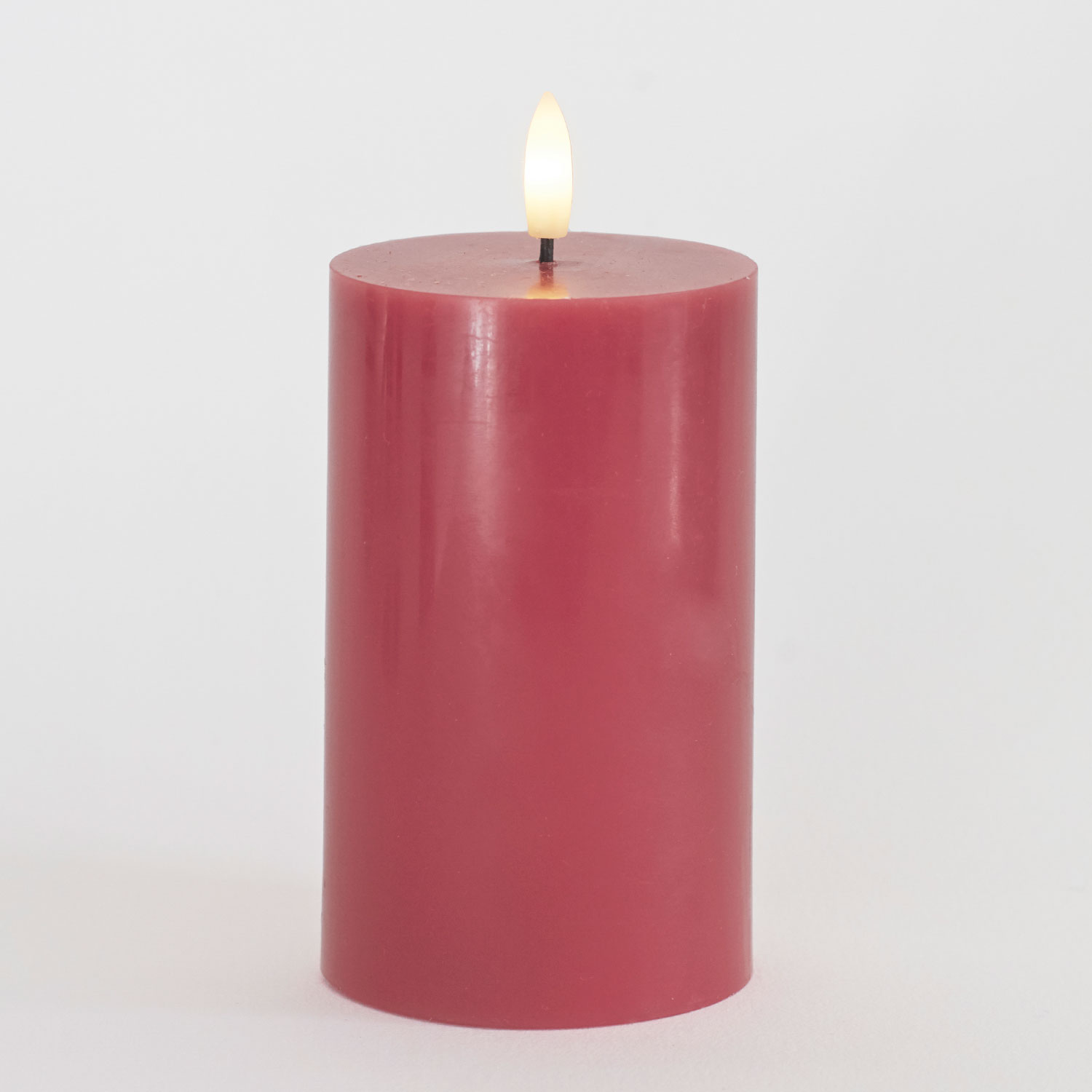 Sille Bloklys Ø7,5 x 12,5 cm, Rose Plum