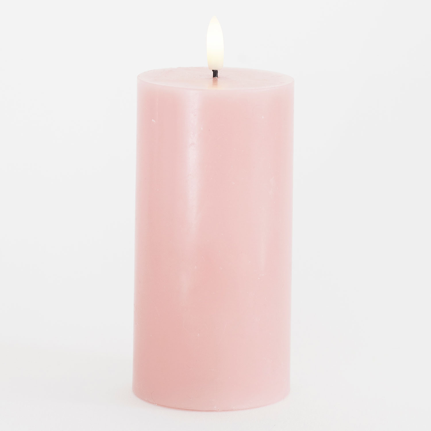 Sille Bloklys Ø7,5 x 15 cm, Light Pink